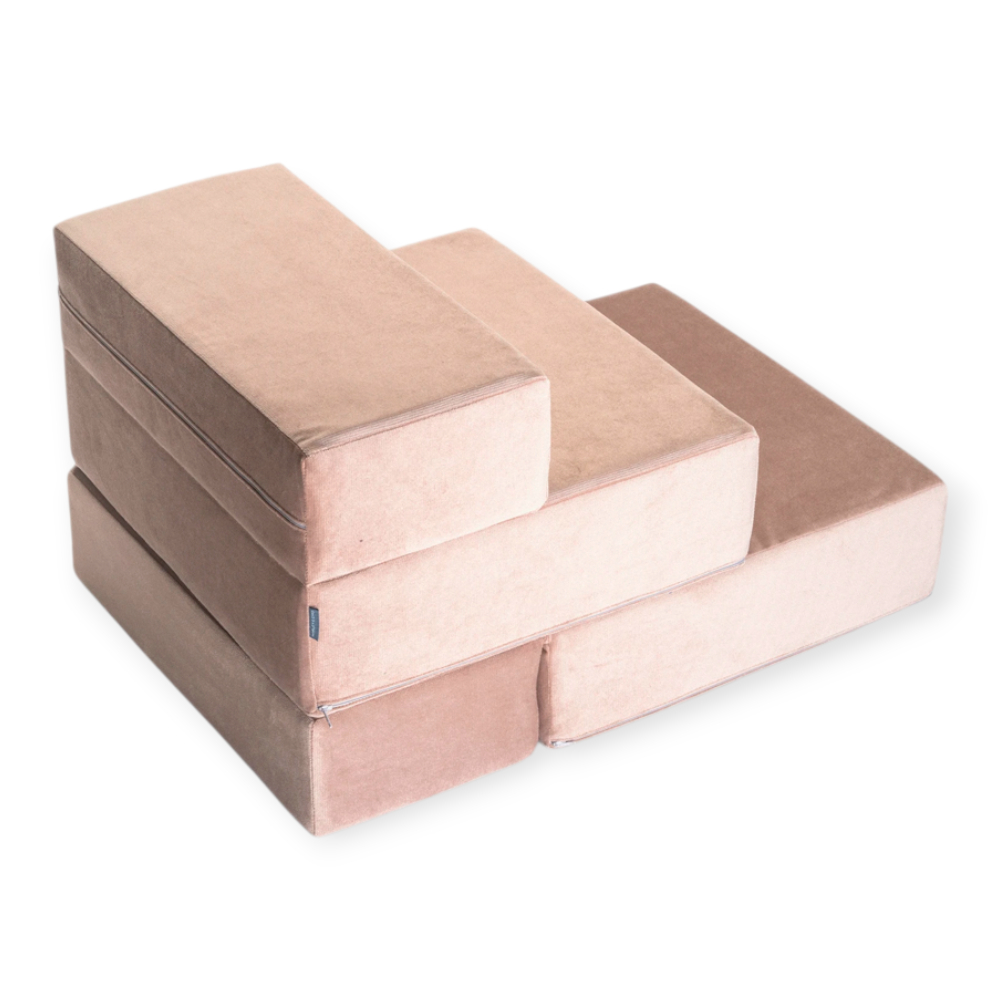 Harley & Cho Tetris Double Velour Cacao велюрові сходинки для собак, какао - 36 х 22 см