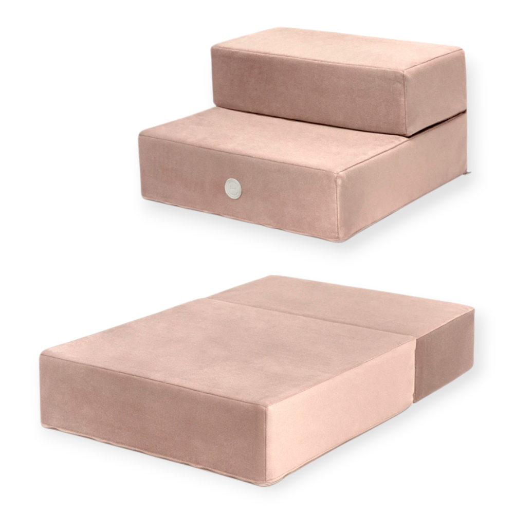 Harley & Cho Tetris Double Velour Cacao велюрові сходинки для собак, какао - 36 х 22 см