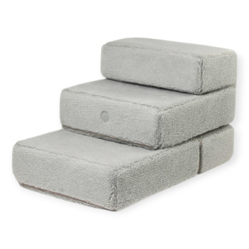 Harley & Cho Tetris Double Gray Fur хутряні сходинки для собак, сірий - 36 х 22 см