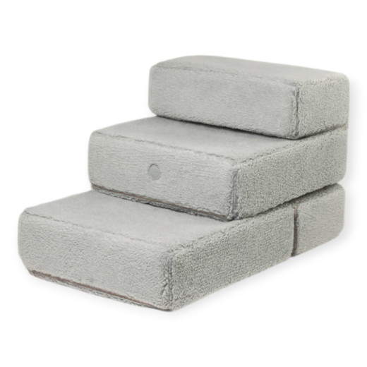 Harley & Cho Tetris Double Gray Fur хутряні сходинки для собак, сірий - 36 х 22 см