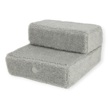 Harley & Cho Tetris Single Gray Fur хутряні сходинки для собак, сірий - 24 х 44 см