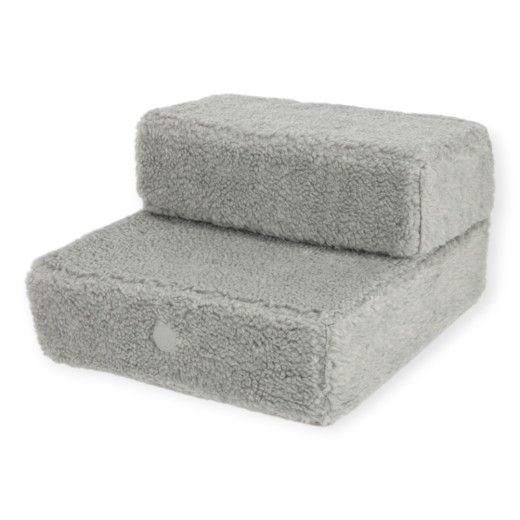 Harley & Cho Tetris Single Gray Fur хутряні сходинки для собак, сірий - 24 х 44 см
