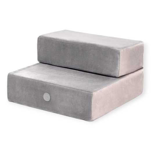 Harley & Cho Tetris Single Velour Gray велюрові сходинки для собак, сірий - 24 х 44 см