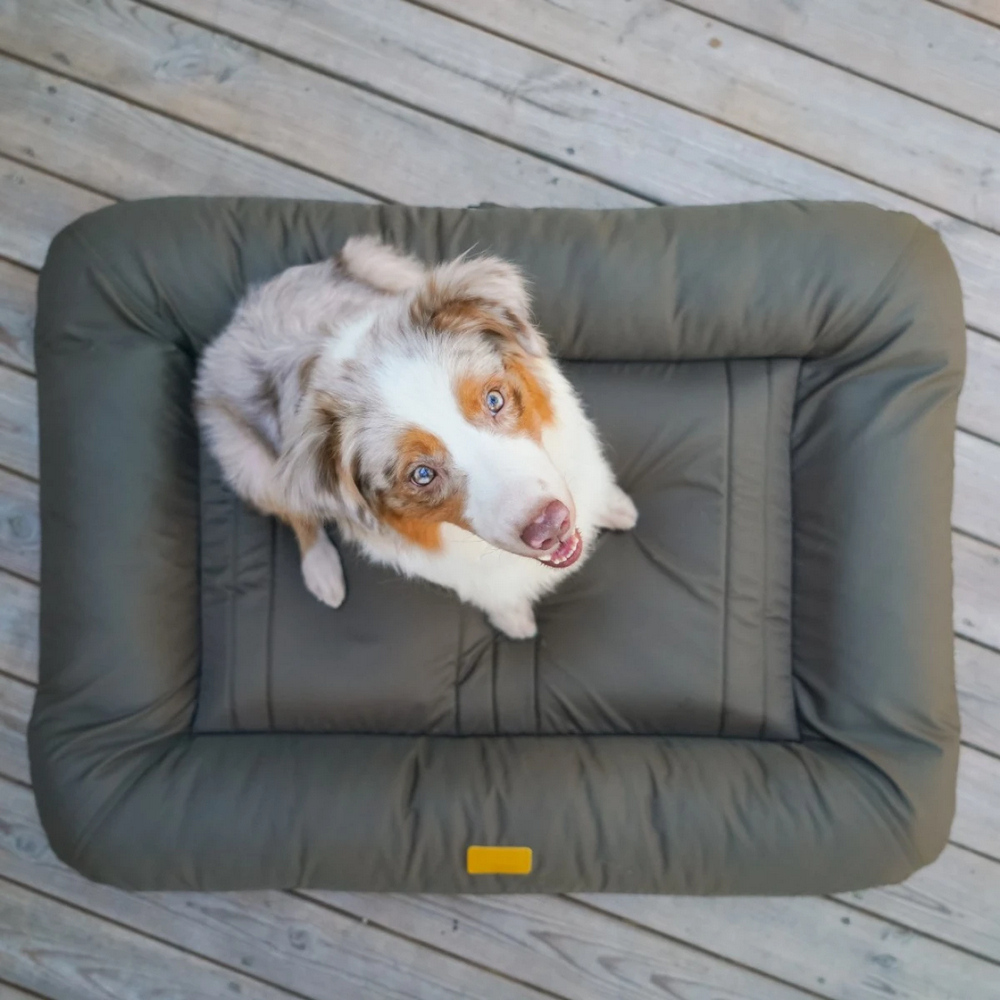 Harley & Cho Lounger Waterproof Khaki двосторонній лежак для собак, хакі - L