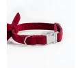 Harley & Cho Burgundy нашийник-метелик для собак і котів, бордовий - S