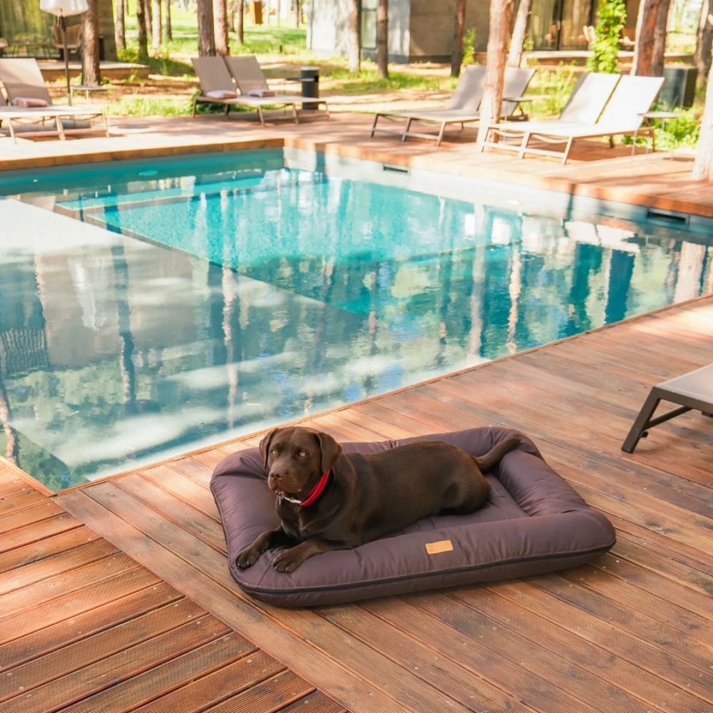 Harley & Cho Lounger Waterproof Brown двосторонній лежак для собак, коричневий -L