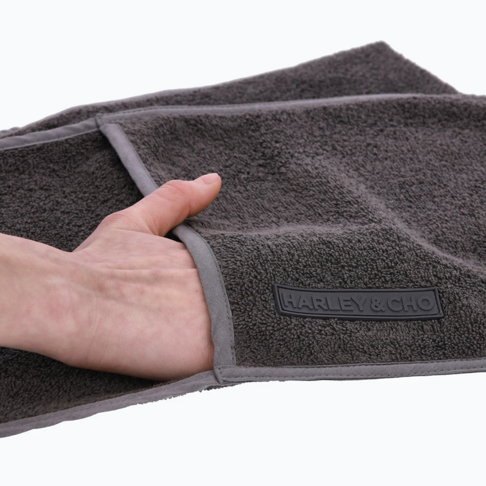 Harley & Cho Fluffy Anthracite рушник-рукавиця для улюбленця - 40х20 см