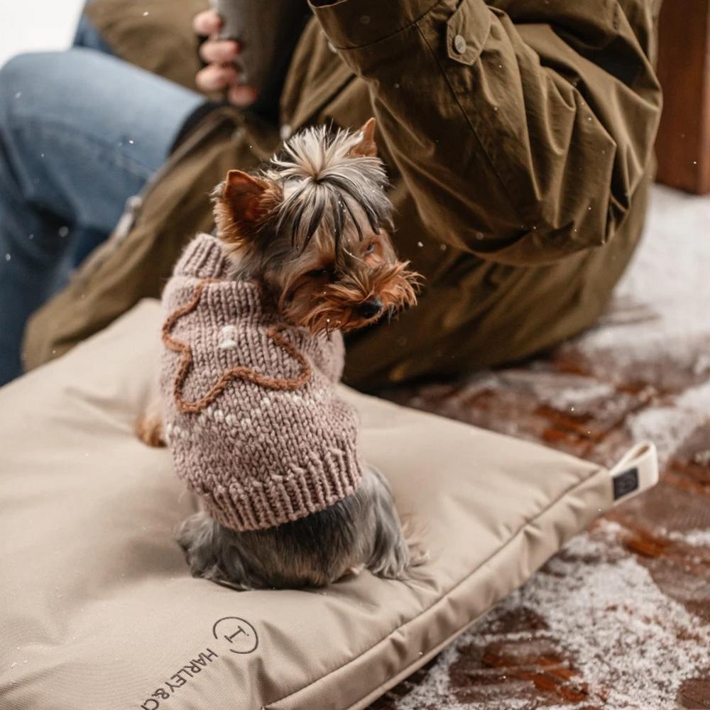Harley & Cho Simple Beige подушка для котів і собак, бежевий - S