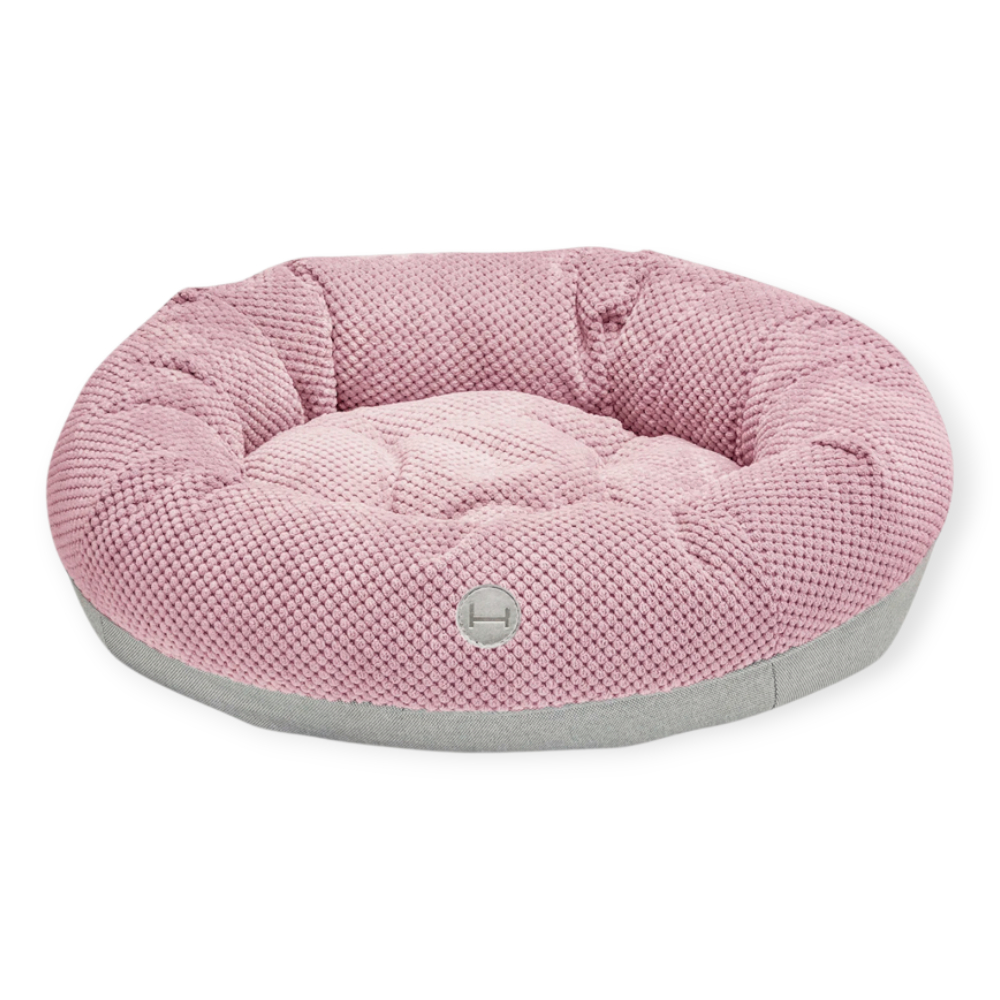 Harley & Cho Bagel Pink овальний лежак для собак та котів, рожевий - S