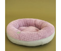Harley & Cho Bagel Pink овальний лежак для собак та котів, рожевий - S