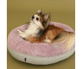 Harley & Cho Bagel Pink овальний лежак для собак та котів, рожевий - S