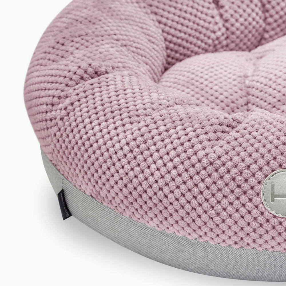 Harley & Cho Bagel Pink овальний лежак для собак та котів, рожевий - S