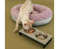 Harley & Cho Bagel Pink овальний лежак для собак та котів, рожевий - S