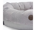 Harley & Cho Bagel Silver овальний лежак для собак та котів, срібний - S