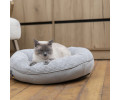 Harley & Cho Bagel Silver овальний лежак для собак та котів, срібний - S