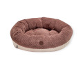 Harley & Cho Bagel Brown овальний лежак для собак та котів, коричневий - М