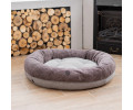 Harley & Cho Bagel Brown овальний лежак для собак та котів, коричневий - М