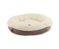 Harley & Cho Bagel Fur Milky овальний лежак для собак та котів - S