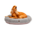 Harley & Cho Bagel Gray Fur овальний лежак для собак та котів, сірий - S