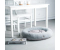 Harley & Cho Bagel Gray Fur овальний лежак для собак та котів, сірий - М