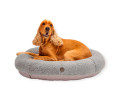 Harley & Cho Bagel Gray Fur овальний лежак для собак та котів, сірий - М