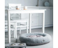 Harley & Cho Bagel Gray Fur овальний лежак для собак та котів, сірий - М