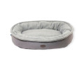 Harley & Cho Donut Fur Gray овальный лежак для собак, сірий - L