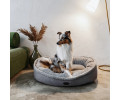Harley & Cho Donut Fur Gray овальный лежак для собак, сірий - L