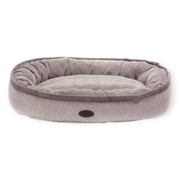 Harley & Cho Donut Soft Touch Gray овальный лежак для собак, сірий - XL