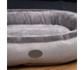 Harley & Cho Donut Soft Touch Gray овальный лежак для собак, сірий - XL