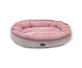 Harley & Cho Donut Soft Touch Pink овальный лежак для собак, рожевий - L
