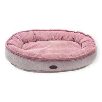 Harley & Cho Donut Soft Touch Pink овальный лежак для собак, рожевий - XL