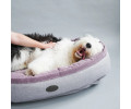 Harley & Cho Donut Soft Touch Pink овальный лежак для собак, рожевий - XL