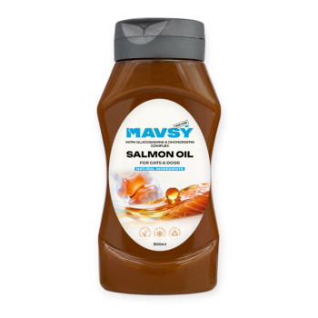Mavsy Salmon Oil Glucosamine & Chondroitin лососева олія для котів та собак - 300 мл