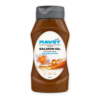 Mavsy Salmon Oil Glucosamine & Chondroitin лососева олія для котів та собак - 500 мл