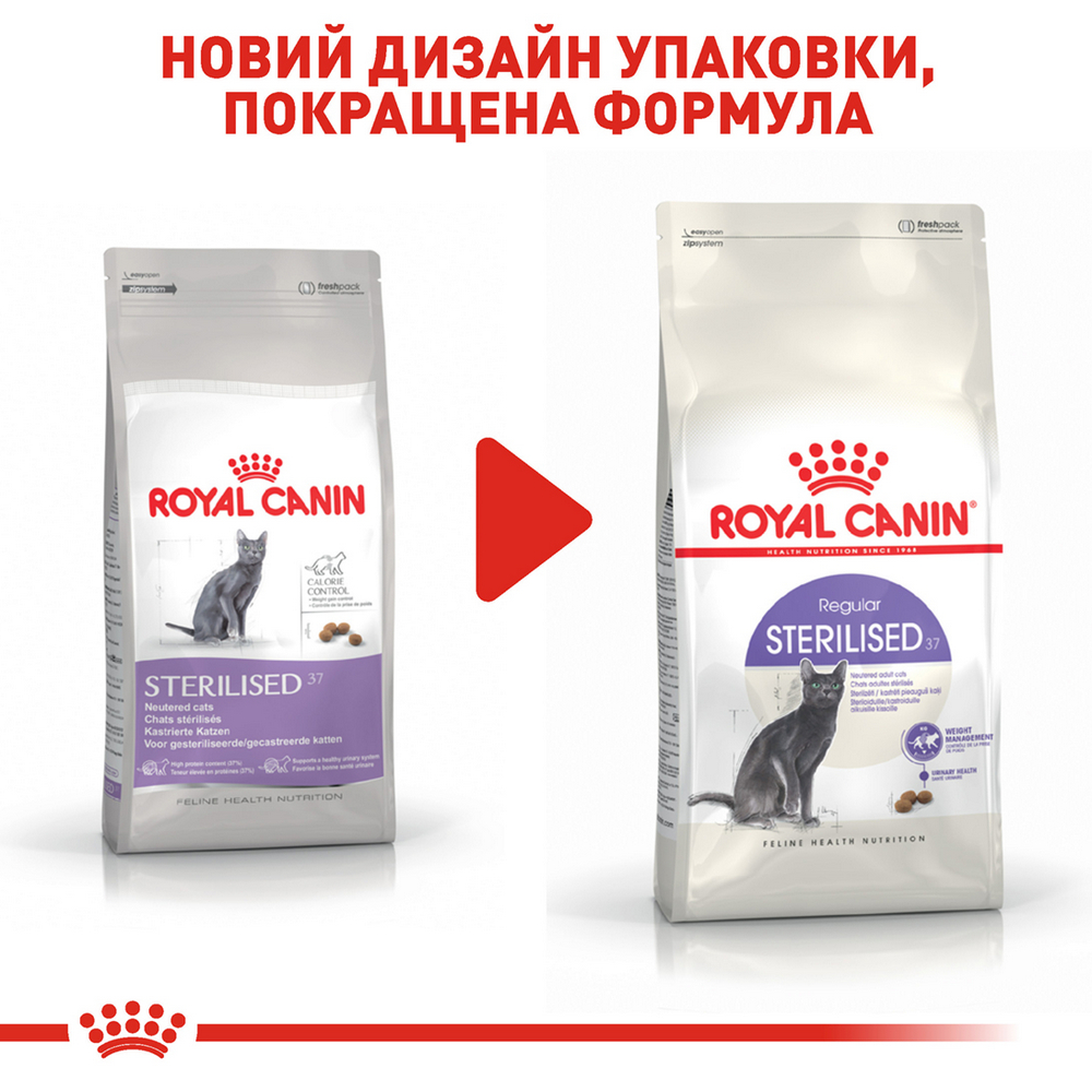Royal Canin Sterilised 37 сухий корм для стерилізованих котів - 4 кг