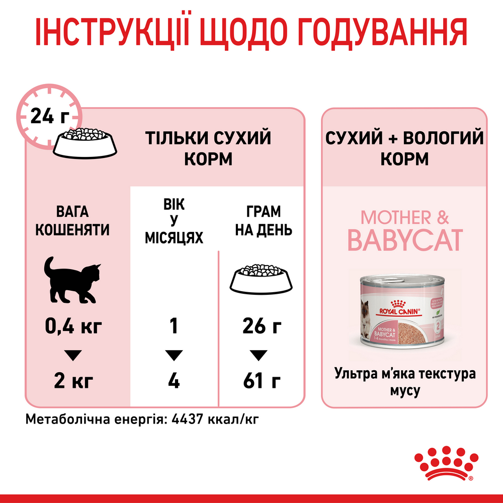 Royal Canin Babycat корм для кошенят та кішок у період вагітності і лактації - 2 кг