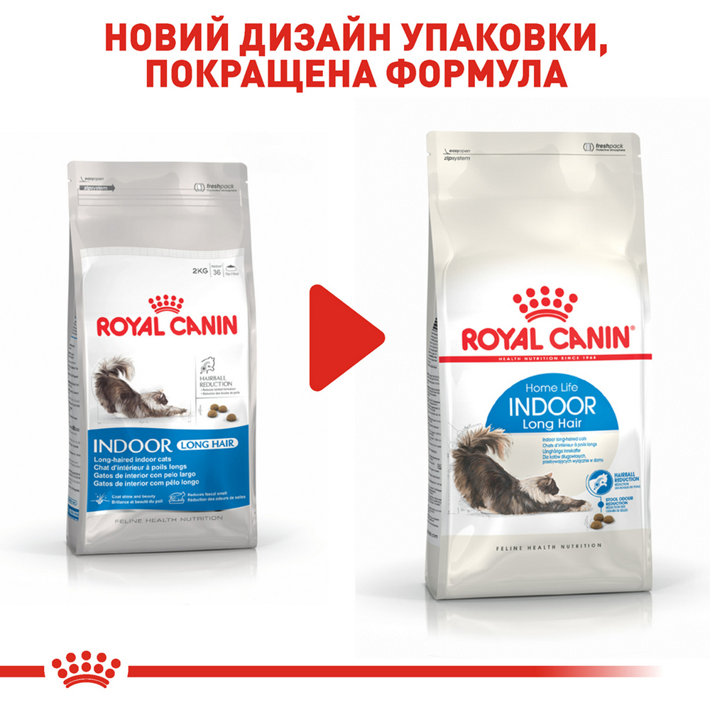 Royal Canin Indoor Long Hair сухий корм для довгошерстих котів - 400 г