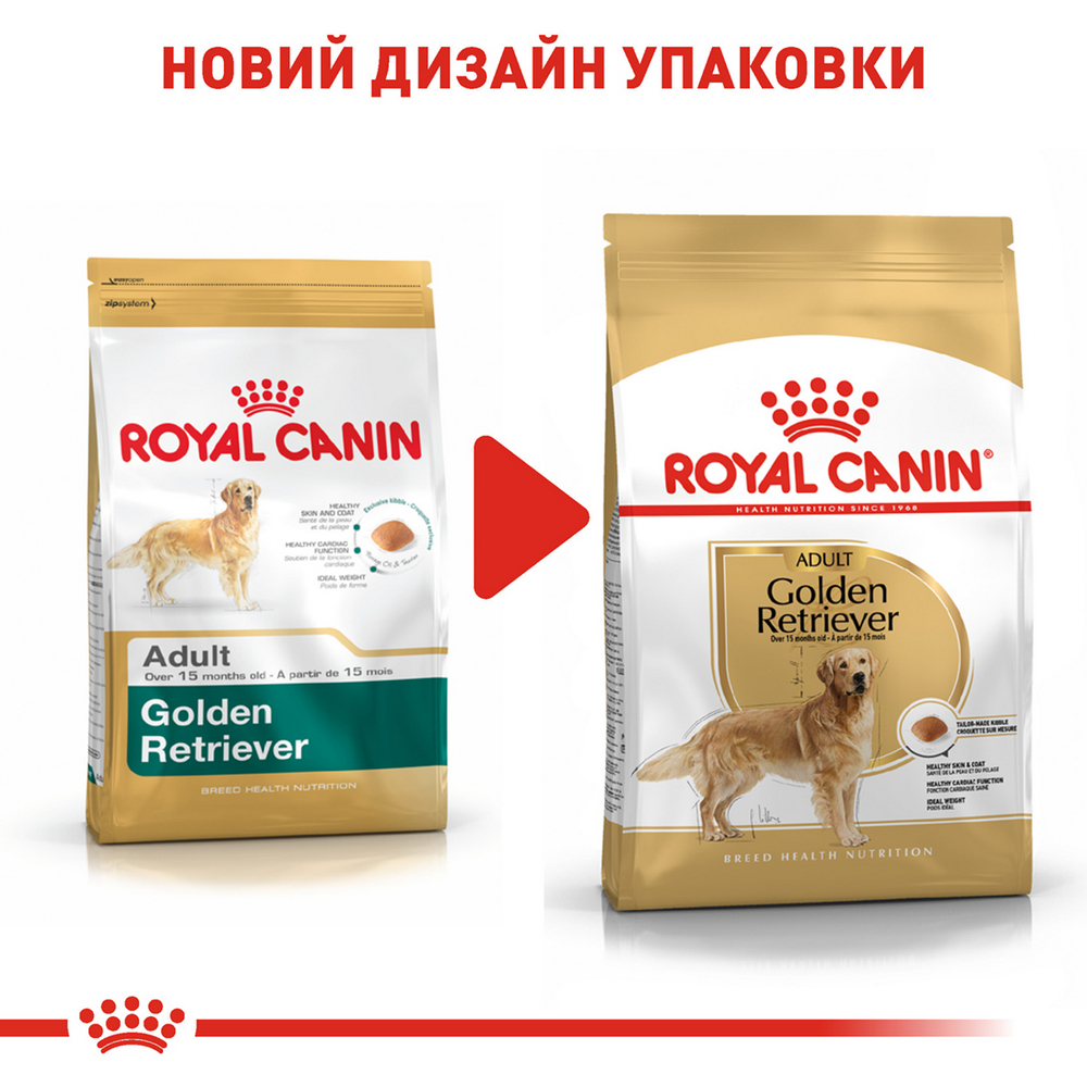 Royal Canin Golden Retriever Adult корм для собак породи золотистий ретривер - 12 кг