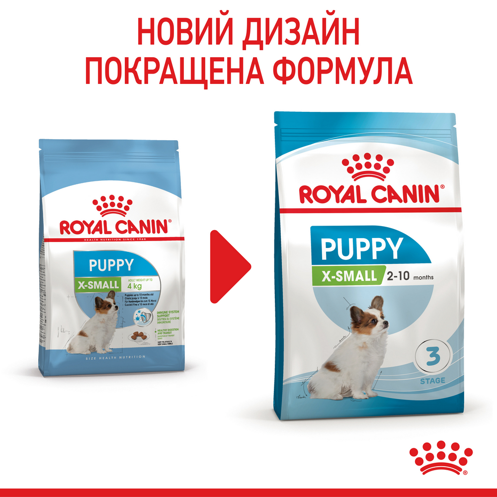Royal Canin Xsmall Puppy корм для цуценят мініатюрних порід від 2 до 10 місяців - 500 г