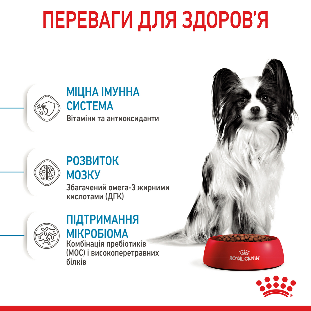 Royal Canin Xsmall Puppy корм для цуценят мініатюрних порід від 2 до 10 місяців - 3 кг