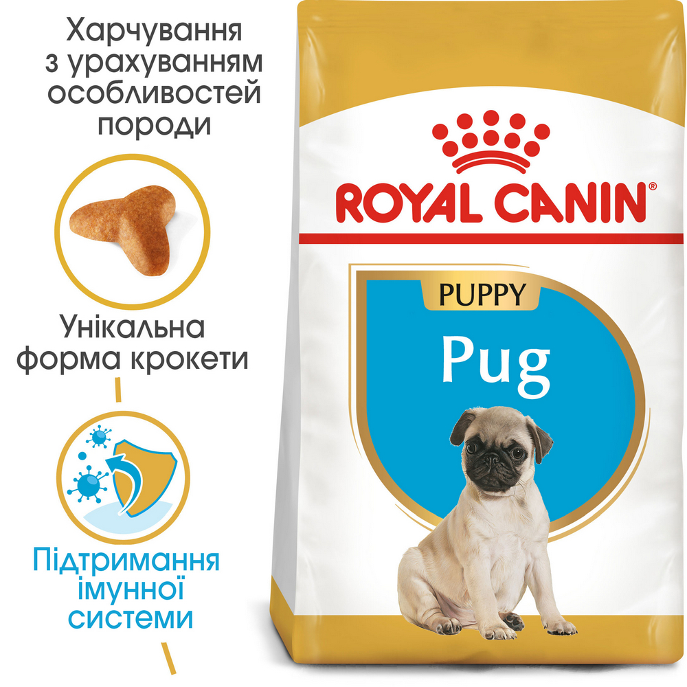 Royal Canin Pug Puppy корм для цуценят породи мопс - 1.5 кг
