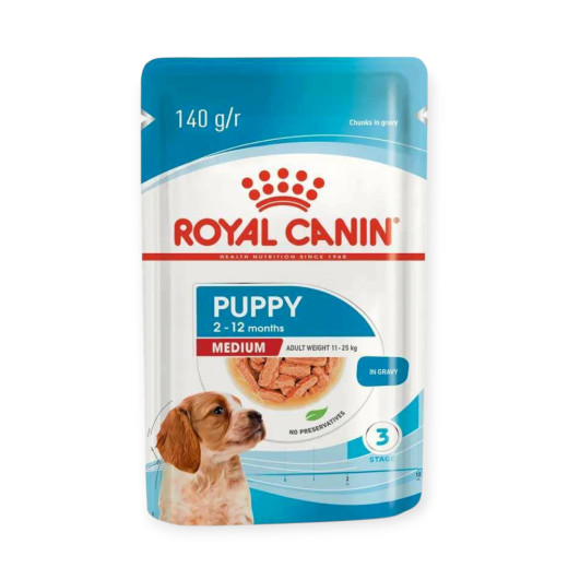 Royal Canin Medium Puppy вологий корм для цуценят середніх порід - 140 г