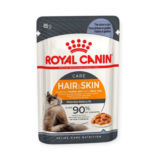 Royal Canin Hair & Skin Care Jelly вологий корм для здоров’я шкіри та шерсті котів - 85 г