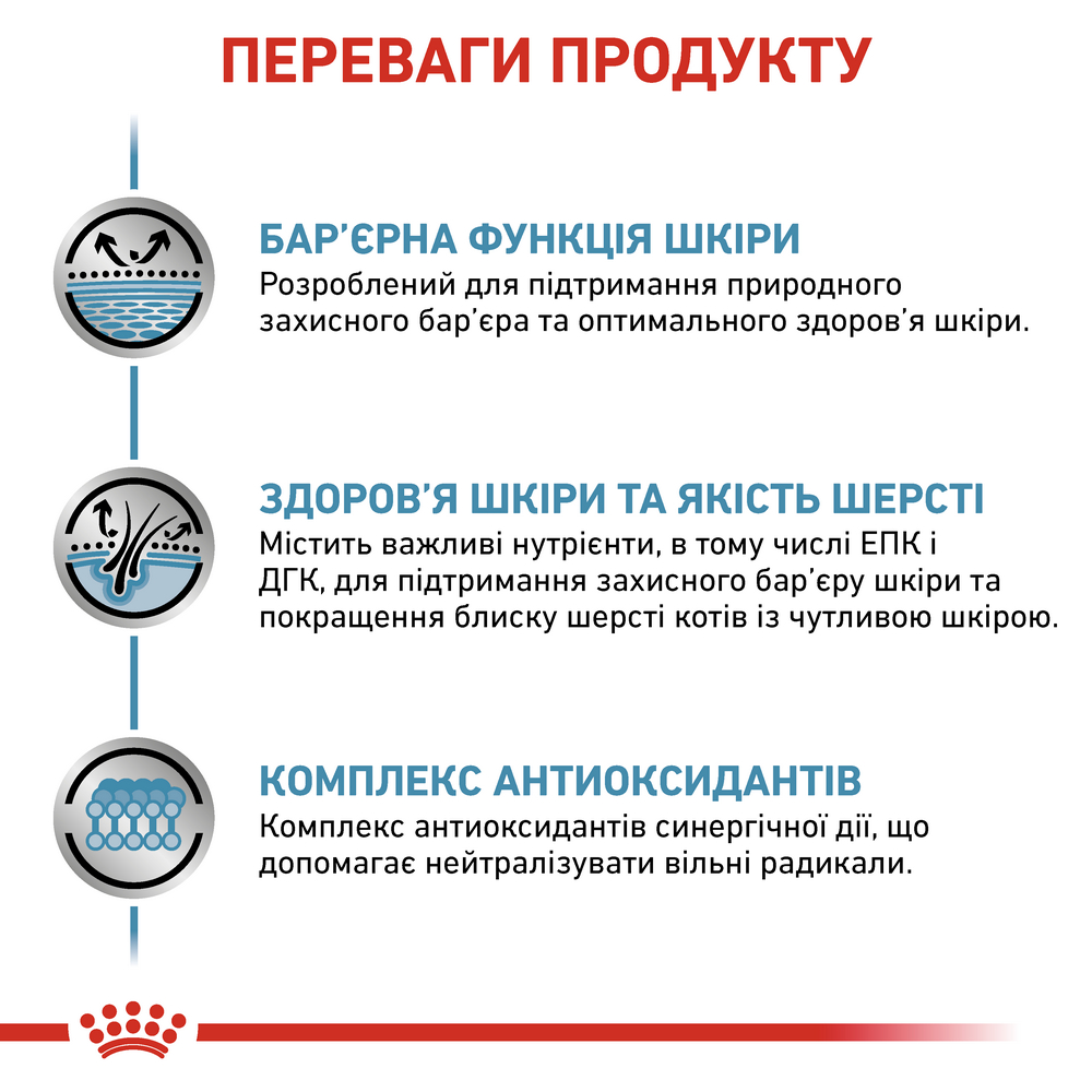 Royal Canin Skin & Coat дієта для котів при дерматозах та випадінні шерсті - 85 г