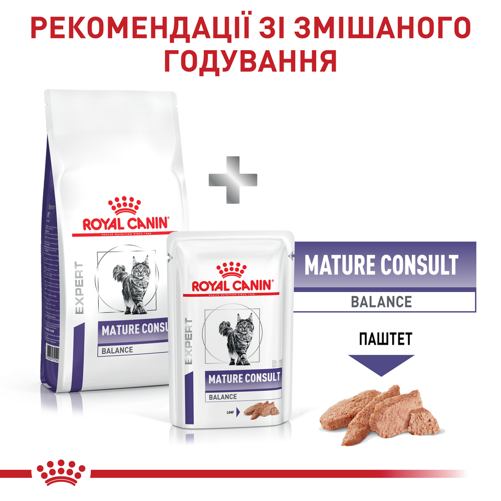 Royal Canin Mature Consult Balance дієта для профілактики сечокам'яної хвороби у котів - 1.5 кг