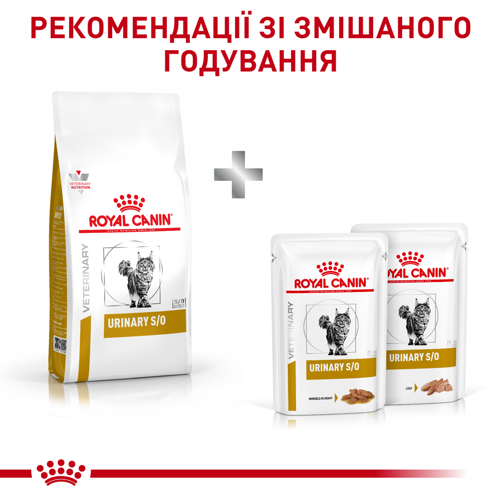 Royal Canin Urinary S/O дієта при захворюваннях сечовивідних шляхів у котів - 400 г