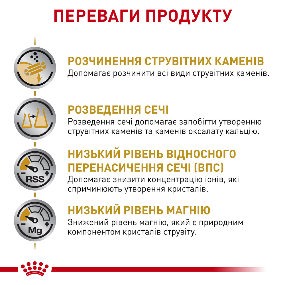 Royal Canin Urinary S/O дієта при захворюваннях сечовивідних шляхів у котів - 3.5 кг