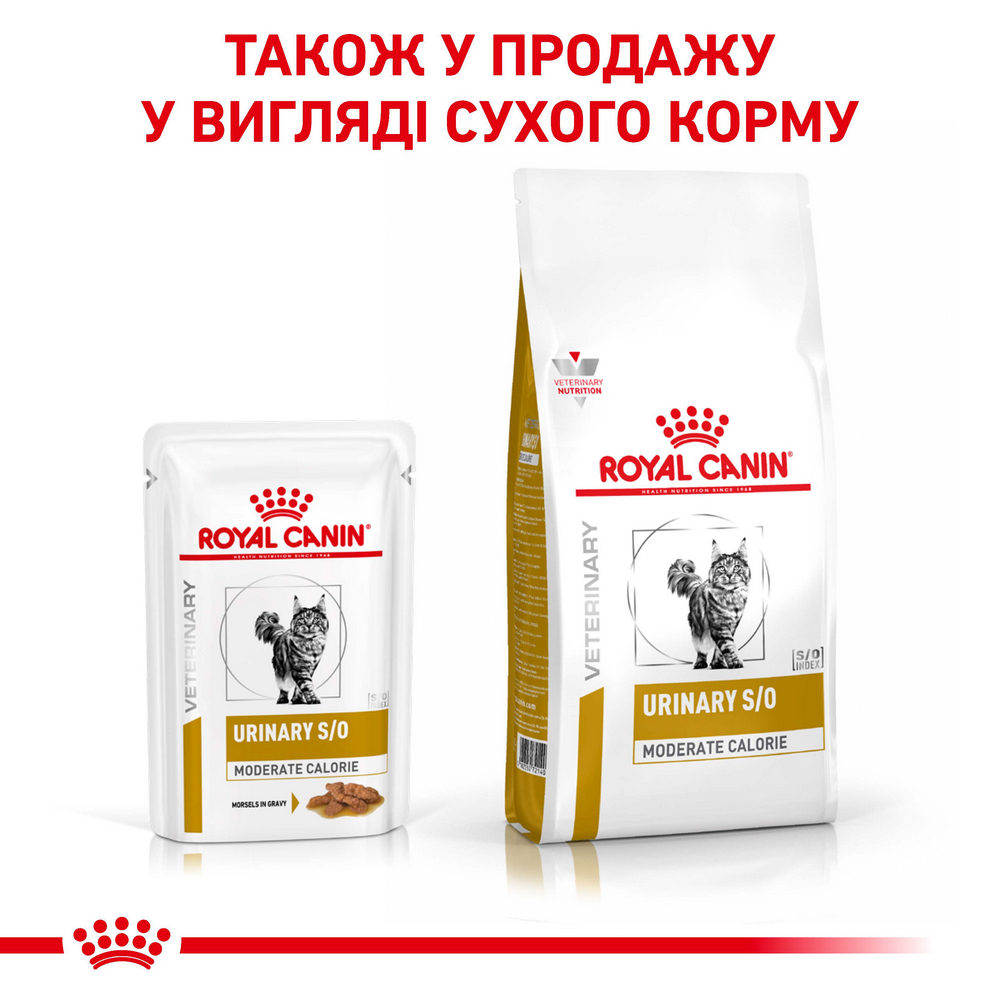 Royal Canin Urinary S/O Moderate дієта для котів із захворюваннями сечовивідних шляхів - 85 г