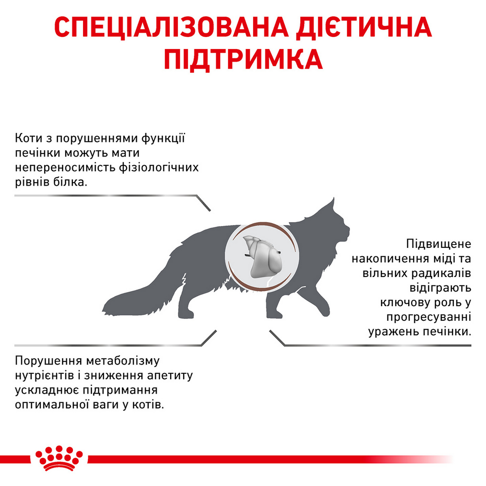 Royal Canin Hepatic дієта для котів при захворюваннях печінки - 4 кг